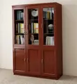 Kabati la Ofisi la Mahogany lenye Milango 3 la Kuhifadhia Faili - 2