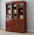 Kabati la Ofisi la Mahogany lenye Milango 3 la Kuhifadhia Faili - 3
