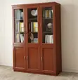 Kabati la Ofisi la Mahogany lenye Milango 3 la Kuhifadhia Faili - 5