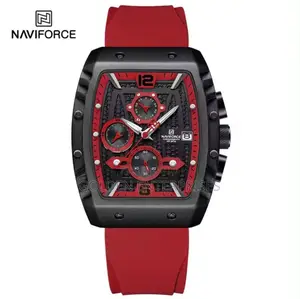 Naviforce Fashion Quartz Watch ya Wanaume - Waterproof Sports Timepiece