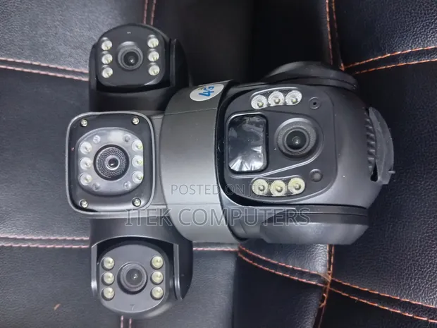 Triple Lens 4G SIM Outdoor Camera with Solar Power - 1