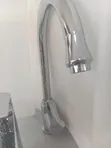 Modern Chrome High-Arc Single-Handle Kitchen Faucet - 1