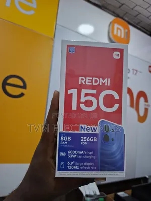 Xiaomi Redmi 15C 4G 256GB Mpya Nyeusi