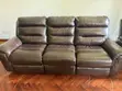 Sofa ya Recliner ya Sehemu 7 ya Ngozi - Kahawia - 5
