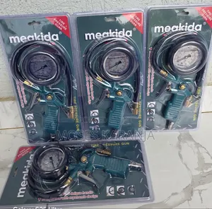 Meakida Air Tire Inflator Gun na Pressure Gauge