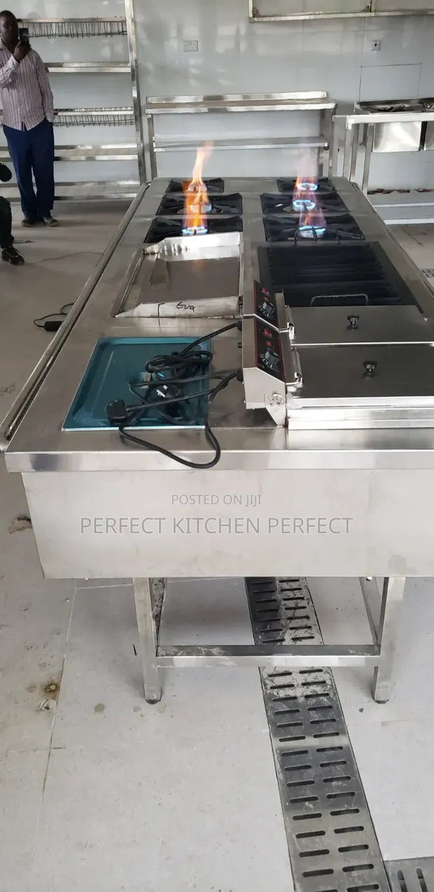 Stainless Steel Combined Cooking Unit - 1