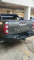 Fitted Toyota Hilux Revo Rocco Rear Bumper Bull Bar - Heavy Duty - 1
