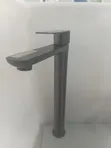 Modern Tall Gunmetal Grey Vessel Sink Mixer Tap - 1