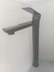Modern Tall Gunmetal Grey Vessel Sink Mixer Tap - 2