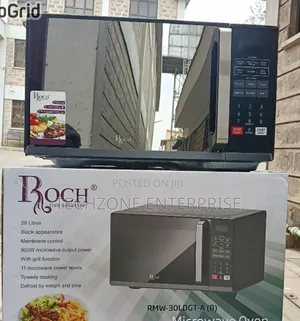 Roch 30L Microwave Manual na Grill, Nyeusi