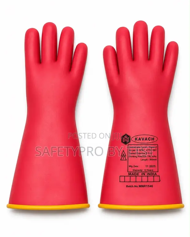 Kavach 5000V Electrical Insulating Gloves - 1