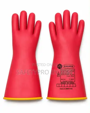 Kavach 5000V Electrical Insulating Gloves