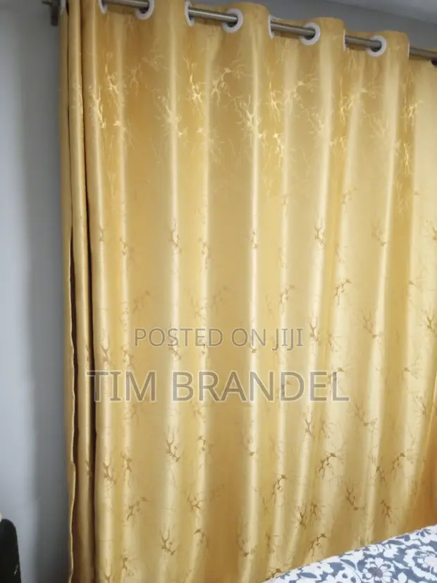 Yellow Blackout Curtains (300x200cm) - 1