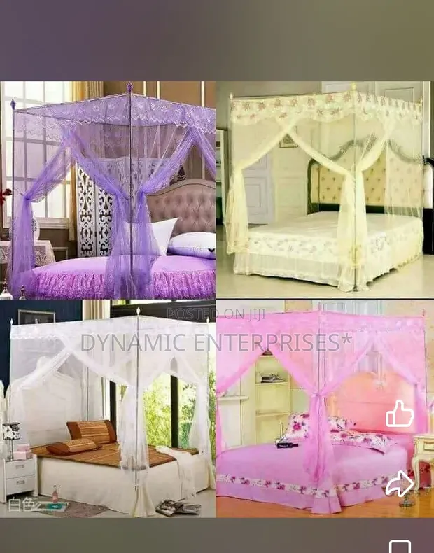4-Stand Mosquito Nets - All Colours & Sizes - 1