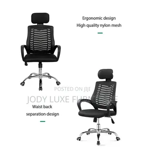 Secretarial Mesh Office Chair with Headrest - New