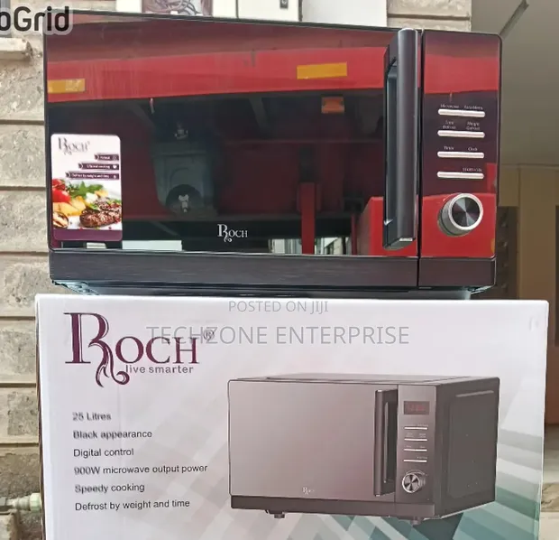 Roch Microwave ya Lita 25 za Mwongozo na Grill & Defrost - 1