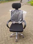 Secretarial Mesh Office Chair with Headrest - New - 1