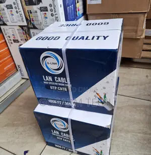 Weather-Resistant GLINK Cat 6 Ethernet Cable for Outdoor CCTV