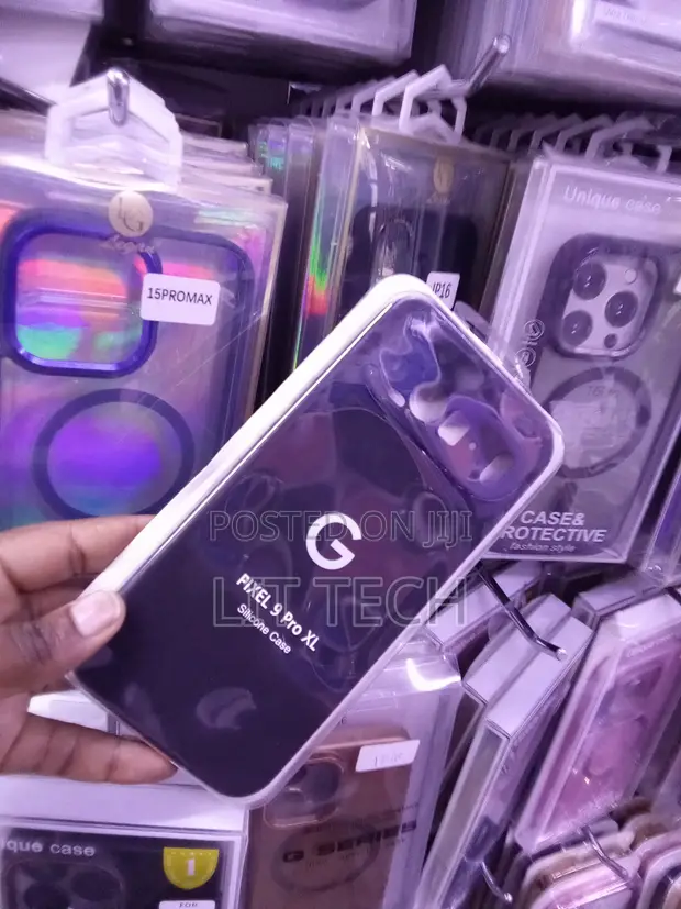 Kava Nyeusi ya Silicone kwa Google Pixel 9 Pro XL - 1