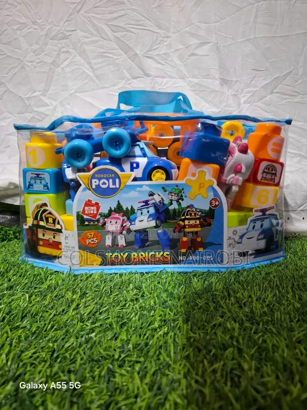 Robocar Poli Seti ya Vitu 57 vya Ujenzi vya Elimu - 1