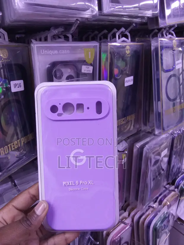 Purple Liquid Silicone Case for Google Pixel 9 Pro XL - 1