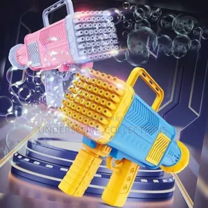 Rechargeable Bubble Gun - 60 Holes Na Mwanga