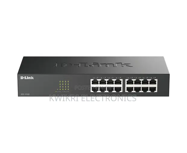 D-Link DES-1016D 16-Port Fast Ethernet Switch - 1
