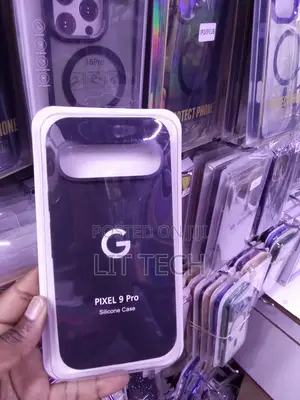 Kifuniko Nyeusi cha Silicone kwa Google Pixel 9 Pro