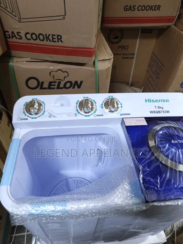 Hisense 7.5kg Twin Tap Semi-Automatic Washing Machine - 1