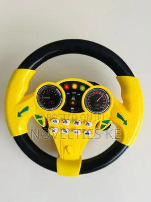 Car Steering Toy - Yellow