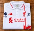 Liverpool FC White Short Sleeve Men's Sports Jersey - 4