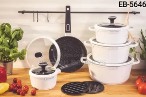 White 12-Piece Nonstick Edenburg Cookware Set