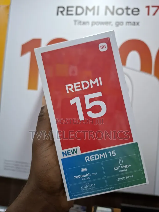 Xiaomi Redmi 15 Mpya 128GB Nyeusi - 1
