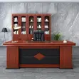 Executive L-Shaped Mahogany Desk - 1