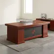 Executive L-Shaped Mahogany Desk - 2