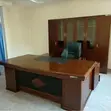 Executive L-Shaped Mahogany Desk - 5