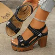 Platform Chunky Heels - Mpya Kabisa - 1