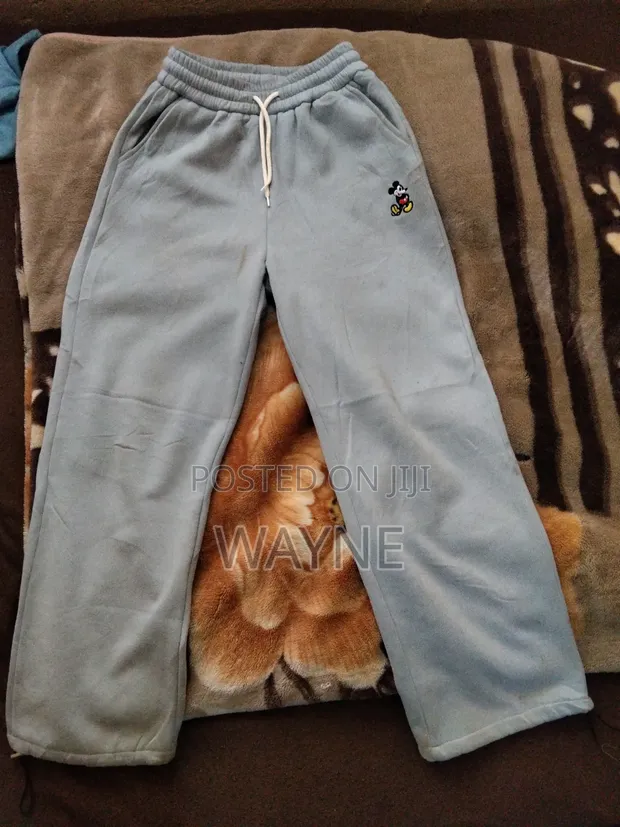 Ash Brand Wide Leg Sweatpants - Baby Blue - 1
