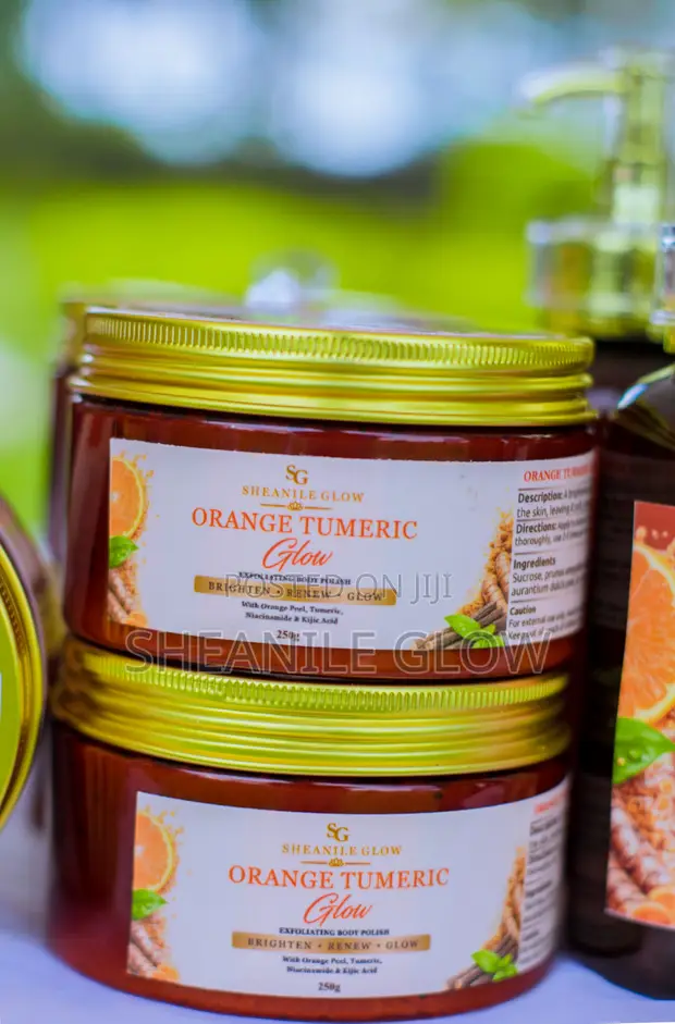SheaNile Glow Orange Turmeric Body Scrub - 1