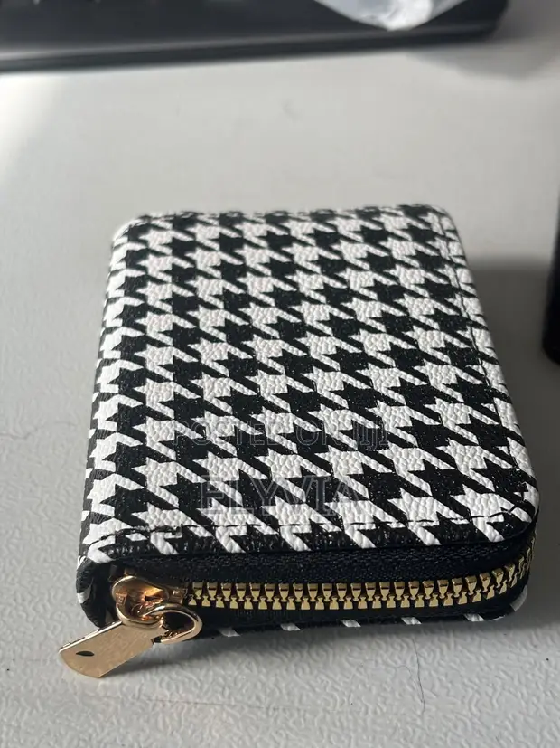 Houndstooth Cardholder Wallet - 1