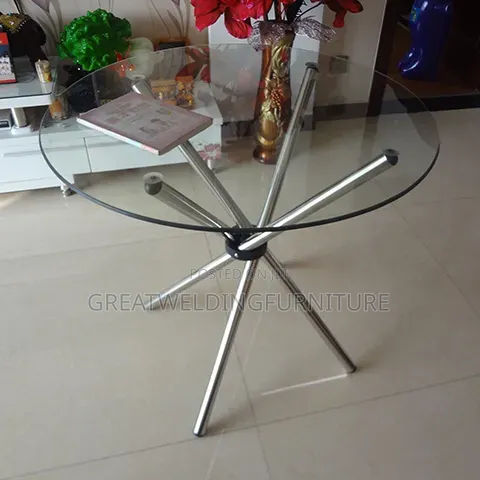 Quality Round Glass Dining Table - 1