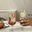 Red Cherry Tulip Goblet Set - Vipande 6, 380ml - 2