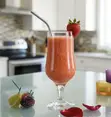 Red Cherry Tulip Goblet Set - Vipande 6, 380ml - 3