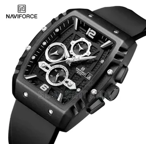 Naviforce Luxury Military Watch - Green Silicone Strap