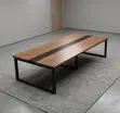 Meza ya Mkutano ya 2.4m - Kahawia - 2