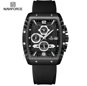 Naviforce 3ATM Waterproof Matte Black Men's Watch