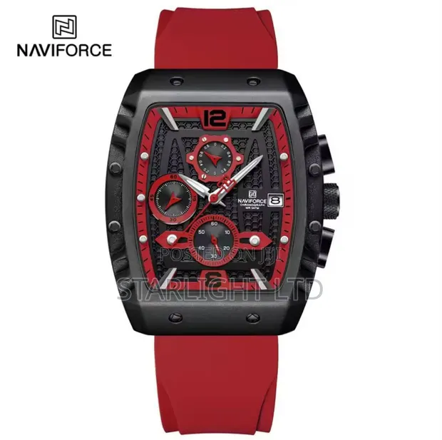Naviforce Men's Casual Leather Watch - 1