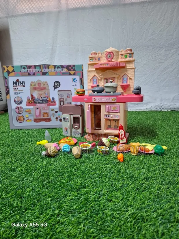 51-Piece Mini Kitchen Play Set for Kids - 1
