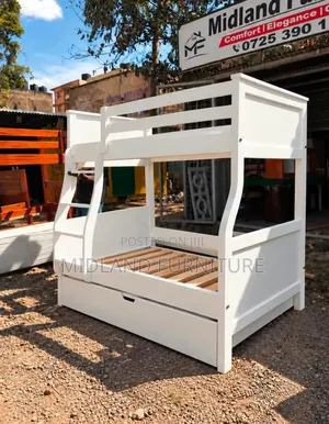 Double Decker Bed for Kids with Pullout Drawer