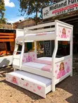 Double Decker Bed for Kids with Pullout Drawer - 3